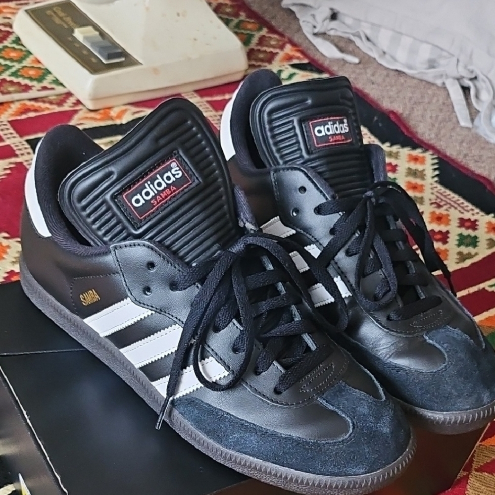 Adidas Black and White Samba Sneakers Classic Style
